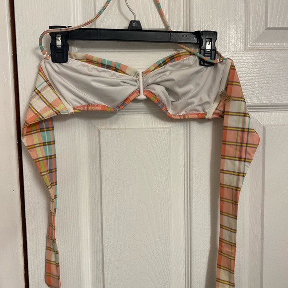 Victoria Secret plaid bandeau bikini Size L - Picture 4 of 13